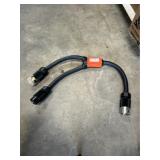 Hubell Y splitter power cable