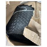 Wearall Diamond plate rubber floor mat 2' x 75'