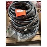 3X$ Garden hoses in black & orange