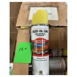 12X$ Rust-Oleum construction marking spray paint