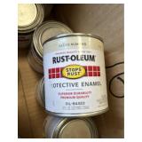 16X$ Cans of Rust-oleum protective enamel gloss