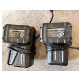 2X$ Metabo 18V batteries & chargers