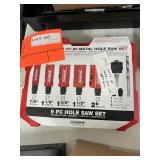 Diablo 9 piece Hole Saw Set used