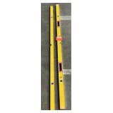 2X$ Assorted Stabila levels Type 80AS-2 72' &
