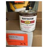 5X$ Rust-Oleum protective enamel in gloss