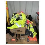 Pallet lot assorted safety gearware includes