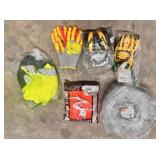 misc. safety gear incl. gloves, ear muffs,
