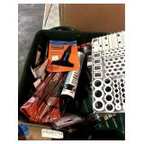 Paint Pan; assorted file set; battery organizer;