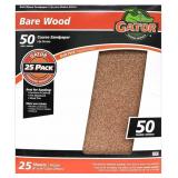 28x$ - Gator finishing 25 pk 50 grit sandpaper