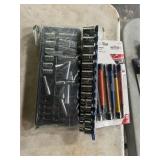 3x$ Wright mm socket set; Capri 1/4" master