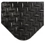 Ultrasoft diamond plate beveled mat black yellow