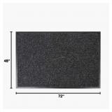 4x$ - charcoal 4x6 Wipe & walk rug