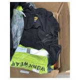 Assorted construction vests & jackets