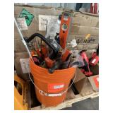 5 gal Crescent Bucket LOADED w/ hand tools jack in