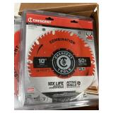 9x$ - 9$ - Crescent ripping 10' saw blades & 3x Cr