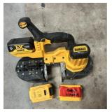 DeWALT 20v max mini band saw XR48H w/ 2 batteries