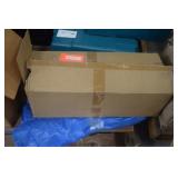 Case MAX advertising travel mugs w/ lids & blue ta