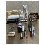 Job lot - steel wool, pliers, socket driver set