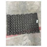 Three commercial entry mats