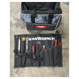 Makita tool bag w/ Gearwrench sockets