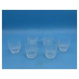 6 WATERFORD COLLEEN GLASSES - 2 HIGHBALL 3.75" &