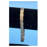 14KT TRI TONE HERRINGBONE 7.5" BRACELET - 3.9 DWT