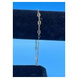 14KT FILAGREE LINK BRACELET 8" - 1.1 DWT