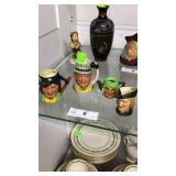 4 Toby mugs 1 royal dalton, 2 Lancaster , 1