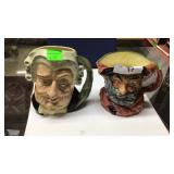 Pair Royal Doulton mugs, the Lawyer& John