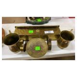 4pc Brass incl mail box