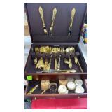Tarnish Resistant Gold Plated Silverware Set With