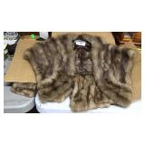 Vintage fur cape, Fur House George M. Trahos &