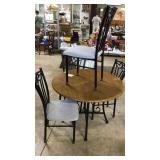 42 In Circular Table 42in High With Metal Legs &