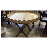 Large oval basket weave patterned tray with