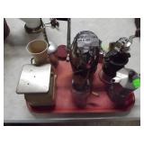 Vintage Scale, Juicer, Grinders, Tea Pot, Chopper,