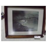 Heron Art On Board Signed Vernon J Viola