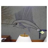 Hand Made Art Metal Sailfish 58"X38"