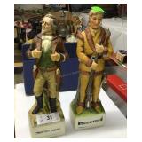 Pair American Porcelain figurines, Wild Bill
