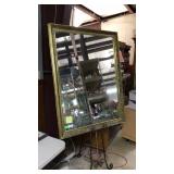 Ornate gold framed mirror, 41" x 53"