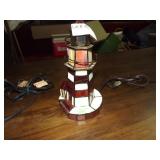 Stained Glass Lighthouse Lamp