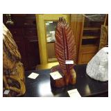 Chainsaw Art Feather 20"H