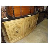 Server W/ Faux Black Marble Top 60X30X19