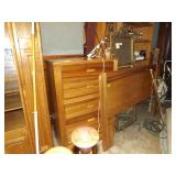 Oak Finished Chest Of Drawers, 5 Drawer &