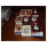 6 Hallmark Christmas Ornaments & 2 Nem Studio