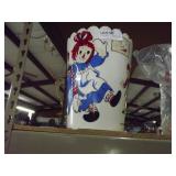 Raggedy Anne Trash Can