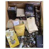 Box of Assorted Electrical Items, Push Button
