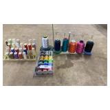 47pc Rolls Of Thread and Holders
