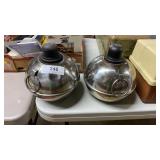 Round Metal Smudge Pots