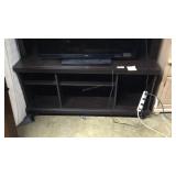Black Painted Tv Stand W/Under Storage