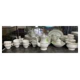 85pcs J&G Meakin English Classic White Dishes